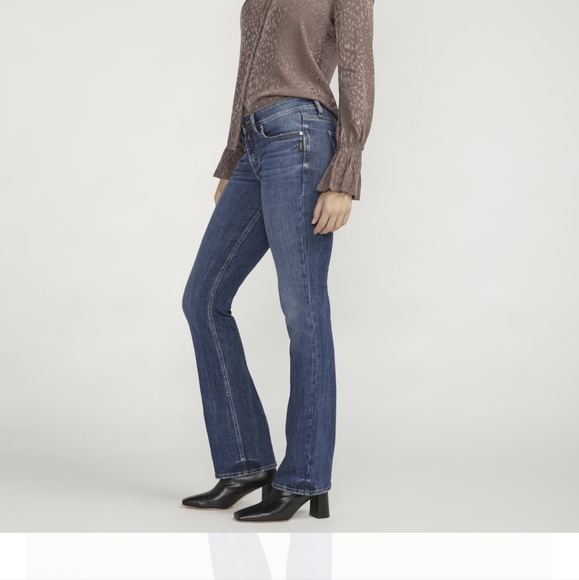 Silver Suki bootcut mid rise Excellent preloved condition Size 18 L 32 blue medi - Picture 2 of 10